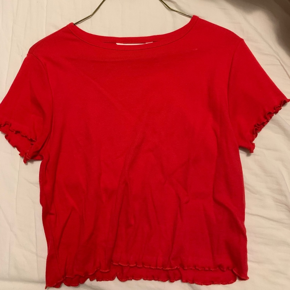 Red Frilly Top
